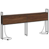 Storage Headboard Brown oak 200 cm Engineered wood