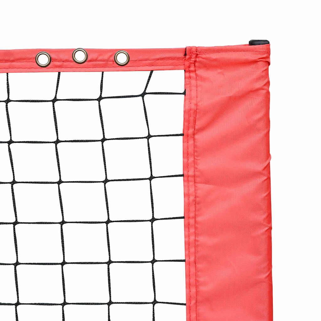 Tennis Net Folding Black and Red 301 x 90.5 x 87 cm Polyester