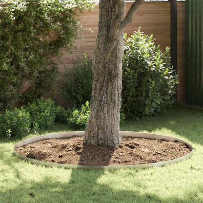Lawn Edging 4 pcs 450 x 0.05 x 10 cm Stainless Steel Silver