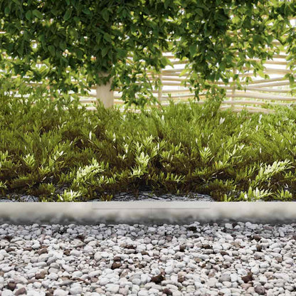 Lawn Edging 450 x 0.05 x 10 cm Galvanised Steel Silver
