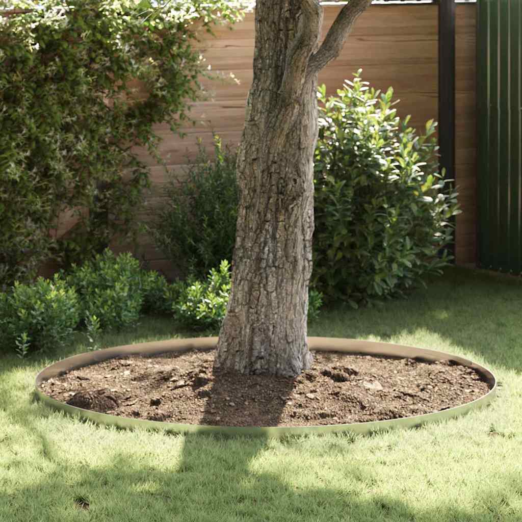 Lawn Edging 4 pcs 450 x 0.05 x 10 cm Galvanised Steel Silver