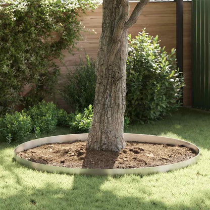 Lawn Edging 450 x 0.05 x 15 cm Stainless Steel Silver
