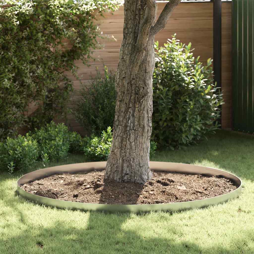 Lawn Edging 450 x 0.05 x 15 cm Galvanised Steel Silver
