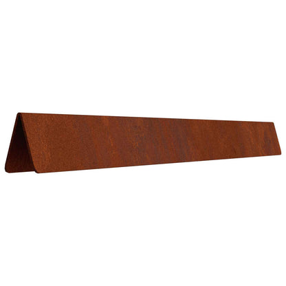 Lawn Edging 450 x 15 cm Weathering Steel Rusty