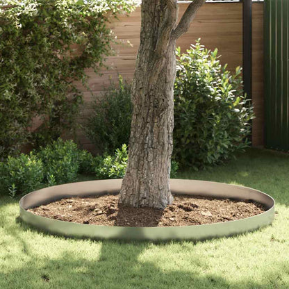Lawn Edging 4 pcs 450 x 20 cm Galvanised Steel Silver