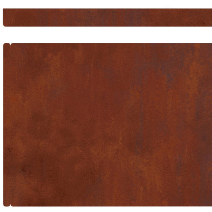 Lawn Edging 450 x 20 cm Weathering Steel Rusty