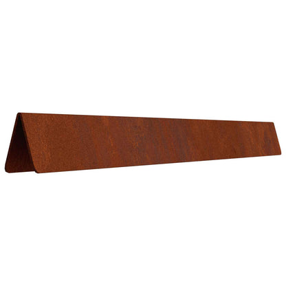 Lawn Edging 450 x 20 cm Weathering Steel Rusty