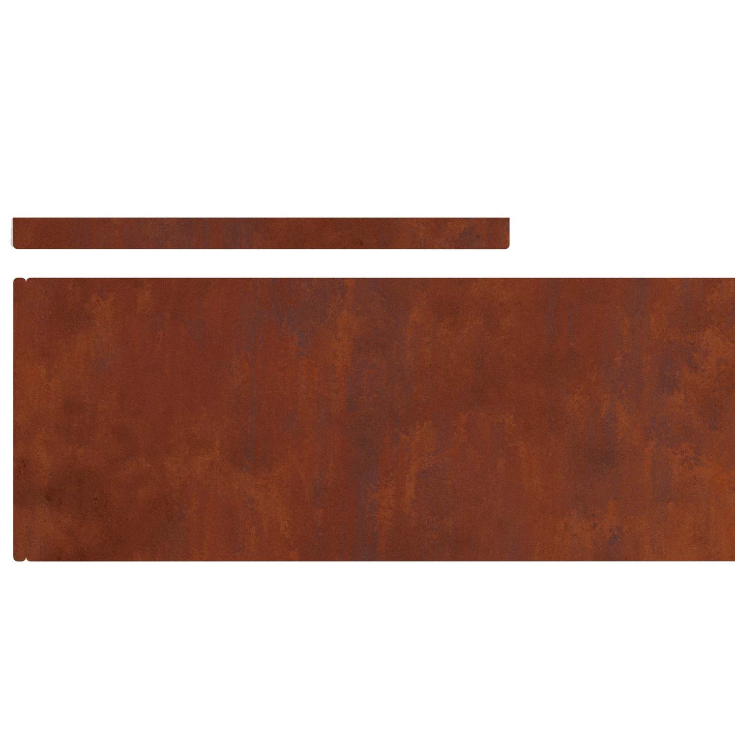 Lawn Edging 450 x 20 cm Weathering Steel Rusty