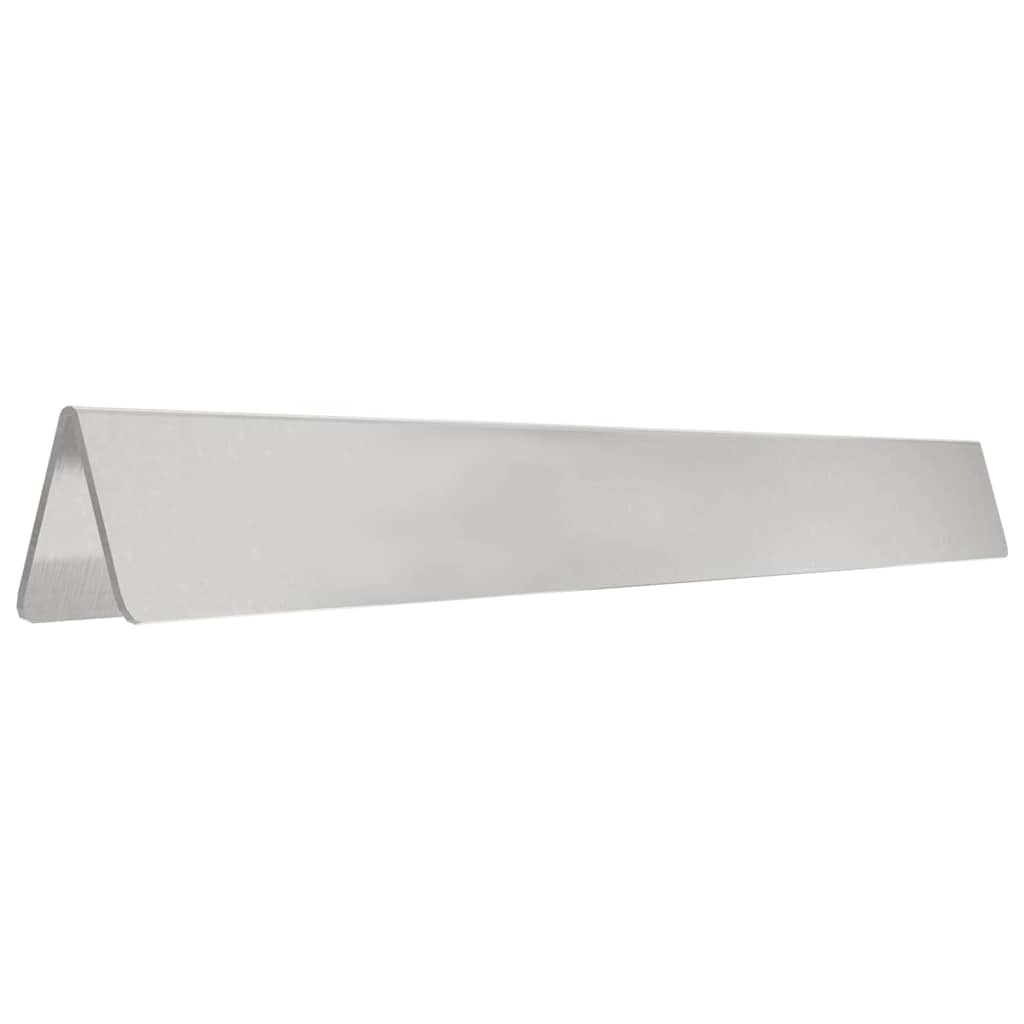 Lawn Edging 450 x 25 cm Stainless Steel Silver