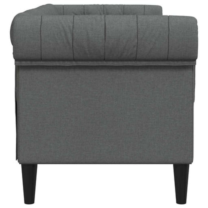 Chesterfield Sofa Other Dark grey 182.5 x 74.5 x 74.5 cm Fabric