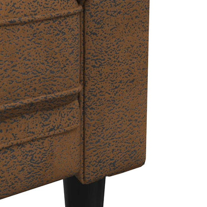 Chesterfield Sofa with Cushion Brown 182.5 x 74.5 x 74.5 cm