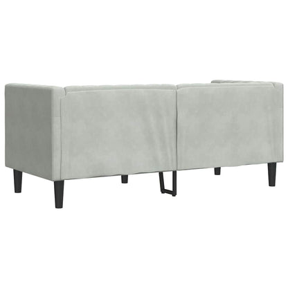 Chesterfield Sofa Other Light grey 174 x 74.5 x 70.5 cm Velvet