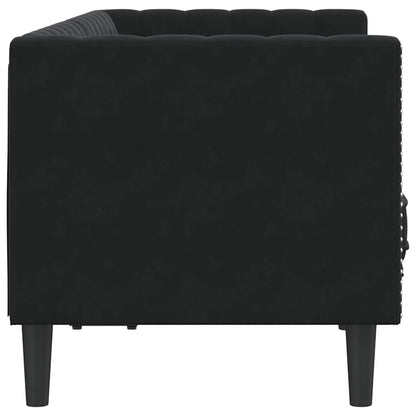 Chesterfield Sofa Other Black 174 x 74.5 x 70.5 cm Velvet