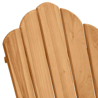 Adirondack Rocking Chair 2 pcs Brown Solid Teak wood