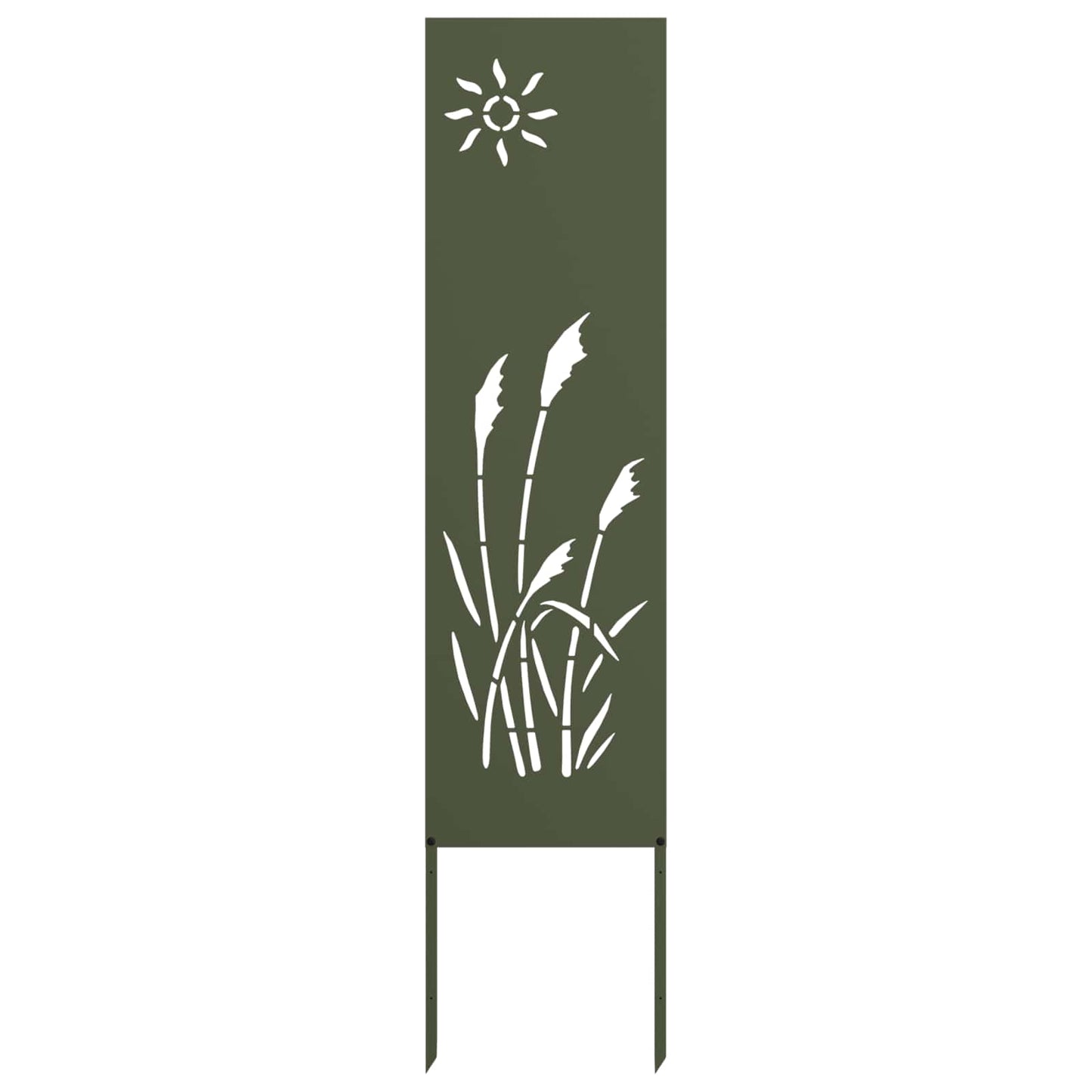 Garden Privacy Screen Olive green 32 x 140 cm Cold-rolled steel