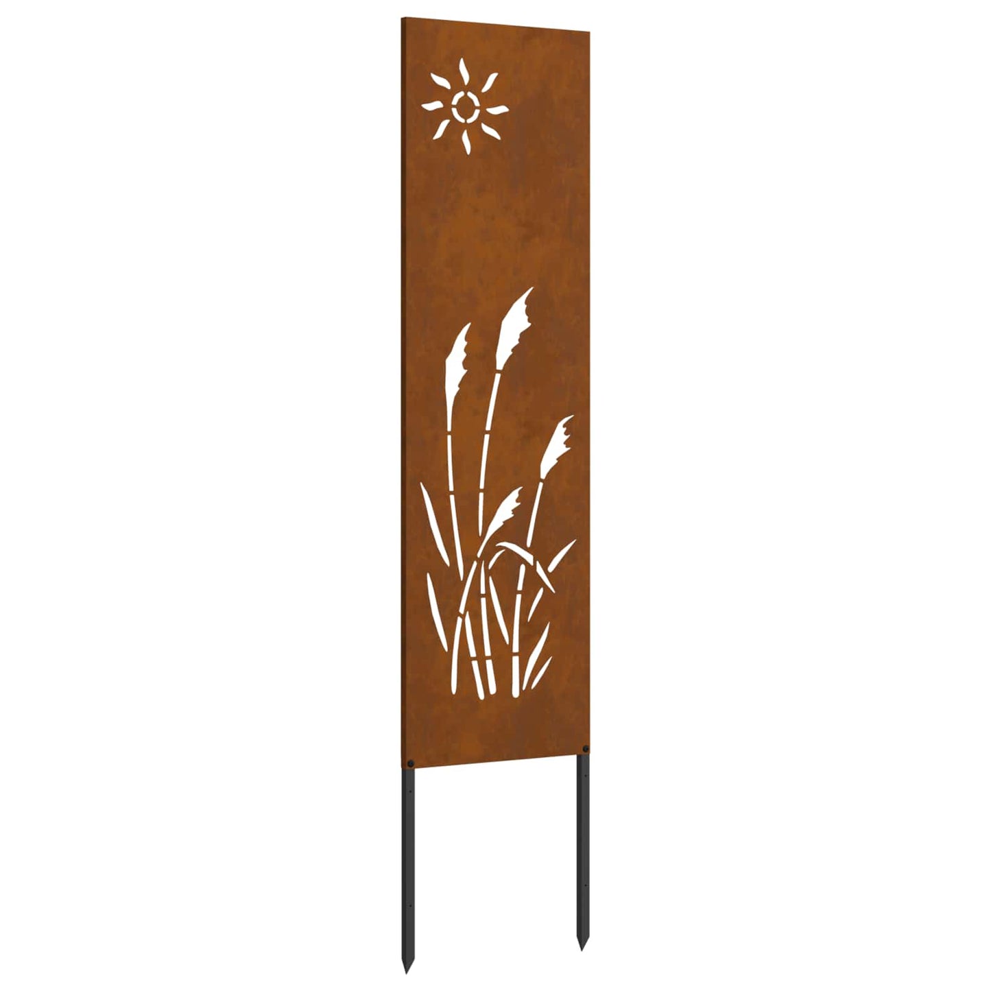 Garden Privacy Screen Rusty 32 x 140 cm Weathering Steel