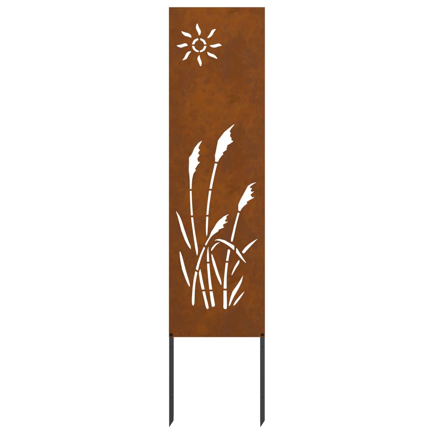 Garden Privacy Screen Rusty 32 x 140 cm Weathering Steel