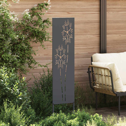 Garden Privacy Screen Anthracite 32 x 140 cm Cold-rolled steel