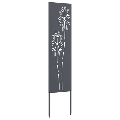 Garden Privacy Screen Anthracite 32 x 140 cm Cold-rolled steel