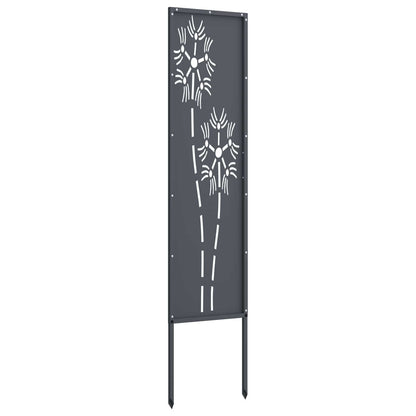 Garden Privacy Screen Anthracite 32 x 140 cm Cold-rolled steel