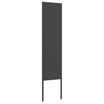 Garden Privacy Screen Black 32 x 140 cm Cold-rolled steel