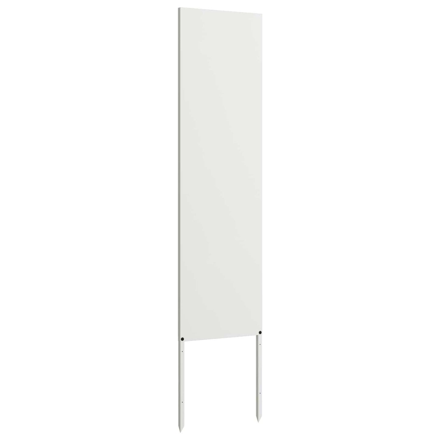 Garden Privacy Screen White 32 x 140 cm Cold-rolled steel