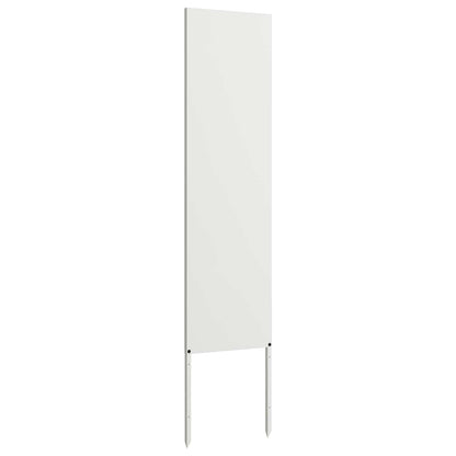 Garden Privacy Screen White 32 x 140 cm Cold-rolled steel