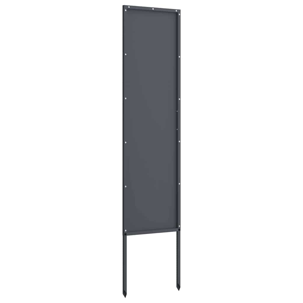 Garden Privacy Screen Anthracite 32 x 140 cm Cold-rolled steel
