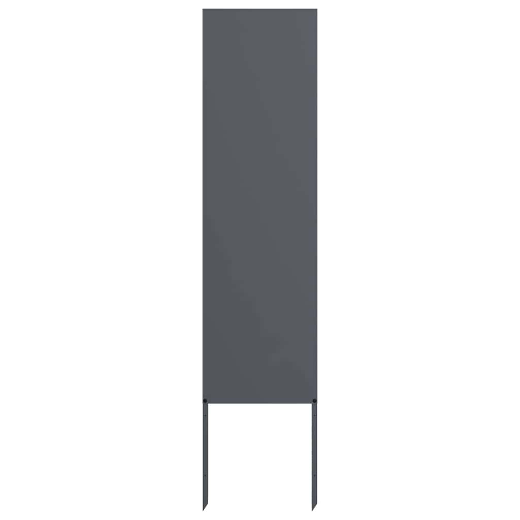 Garden Privacy Screen Anthracite 32 x 140 cm Cold-rolled steel