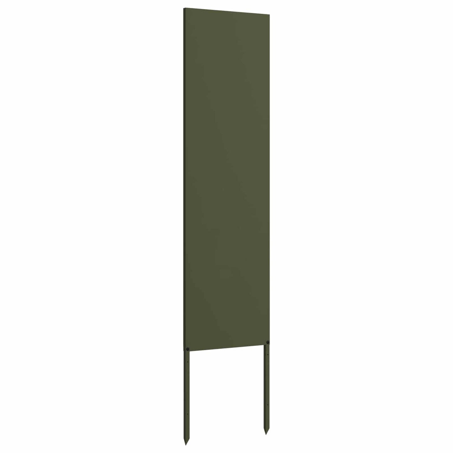 Garden Privacy Screen Olive green 32 x 140 cm Cold-rolled steel