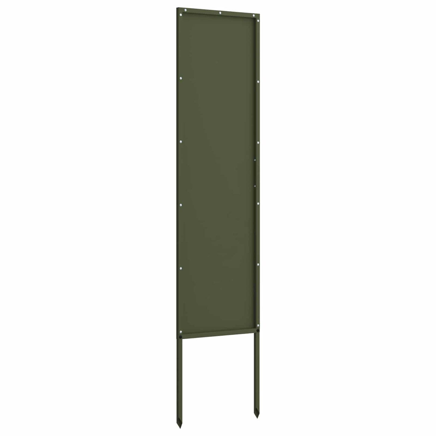 Garden Privacy Screen Olive green 32 x 140 cm Cold-rolled steel