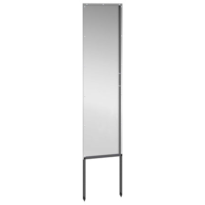 Garden Privacy Screen Silver 32 x 140 cm Galvanised steel