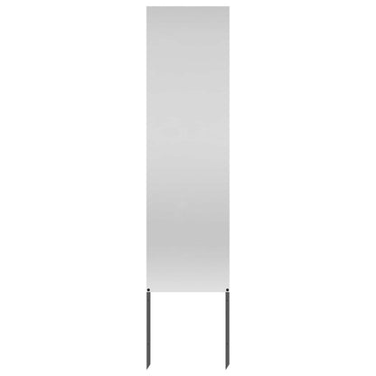 Garden Privacy Screen Silver 32 x 140 cm Galvanised steel