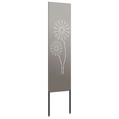 Garden Privacy Screen Rusty 32 x 140 cm Weathering Steel