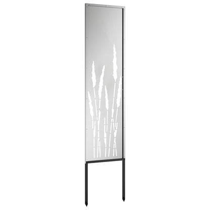 Garden Privacy Screen Silver 32 x 140 cm Galvanised steel