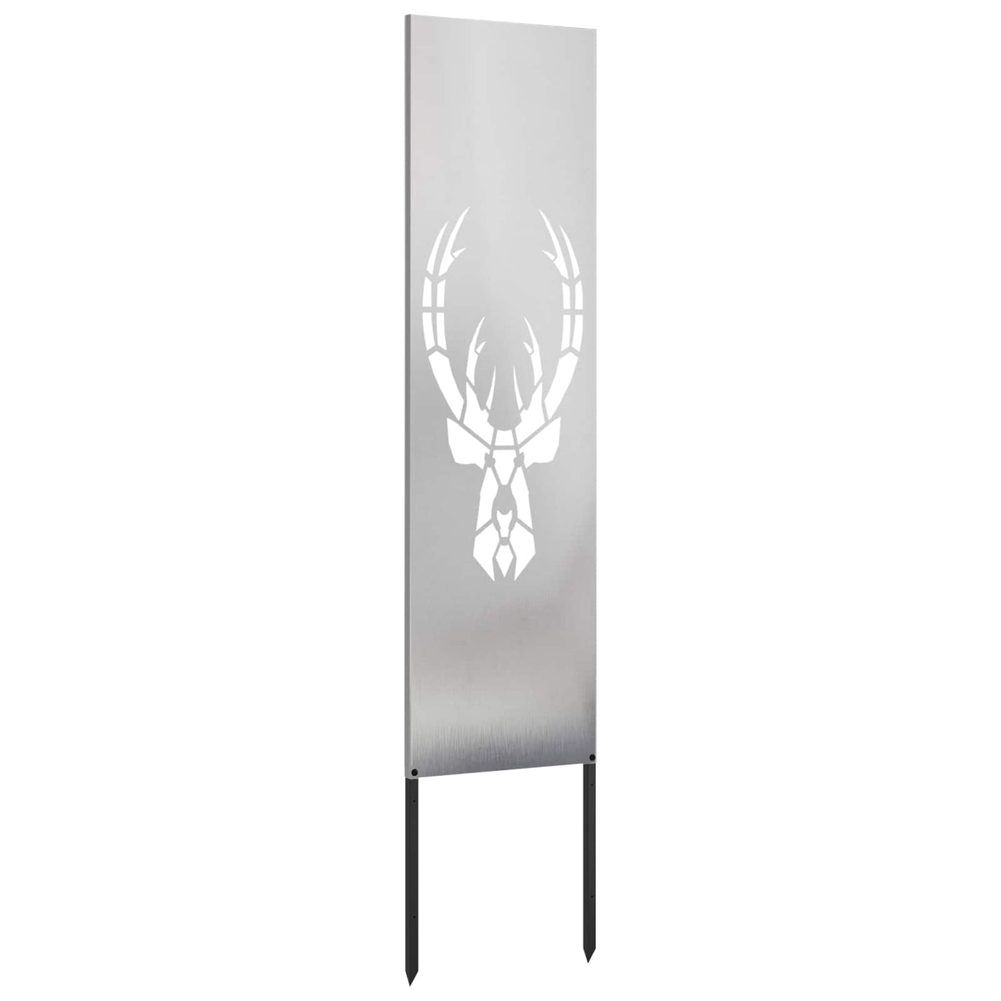 Garden Privacy Screen Silver 32 x 140 cm Stainless steel