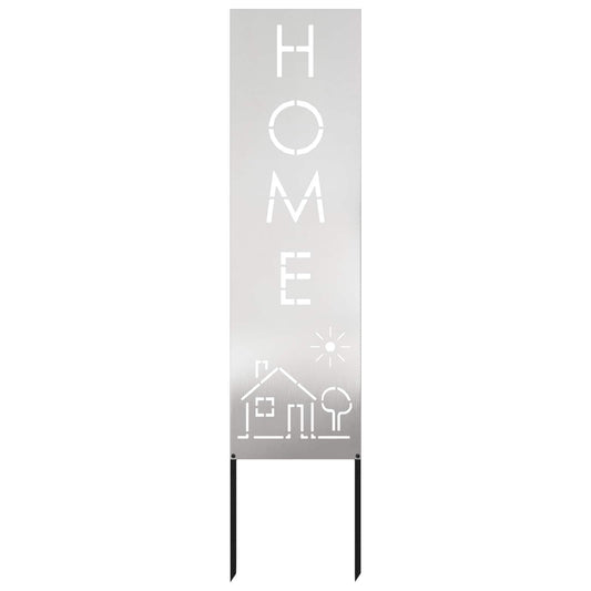 Garden Privacy Screen Silver 32 x 140 cm Stainless steel