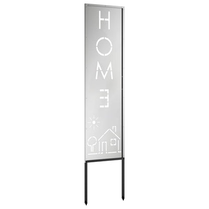 Garden Privacy Screen Silver 32 x 140 cm Galvanised steel