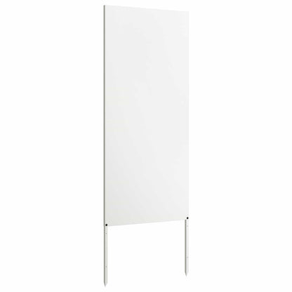 Garden Privacy Screen White 50 x 140 cm Cold-rolled steel