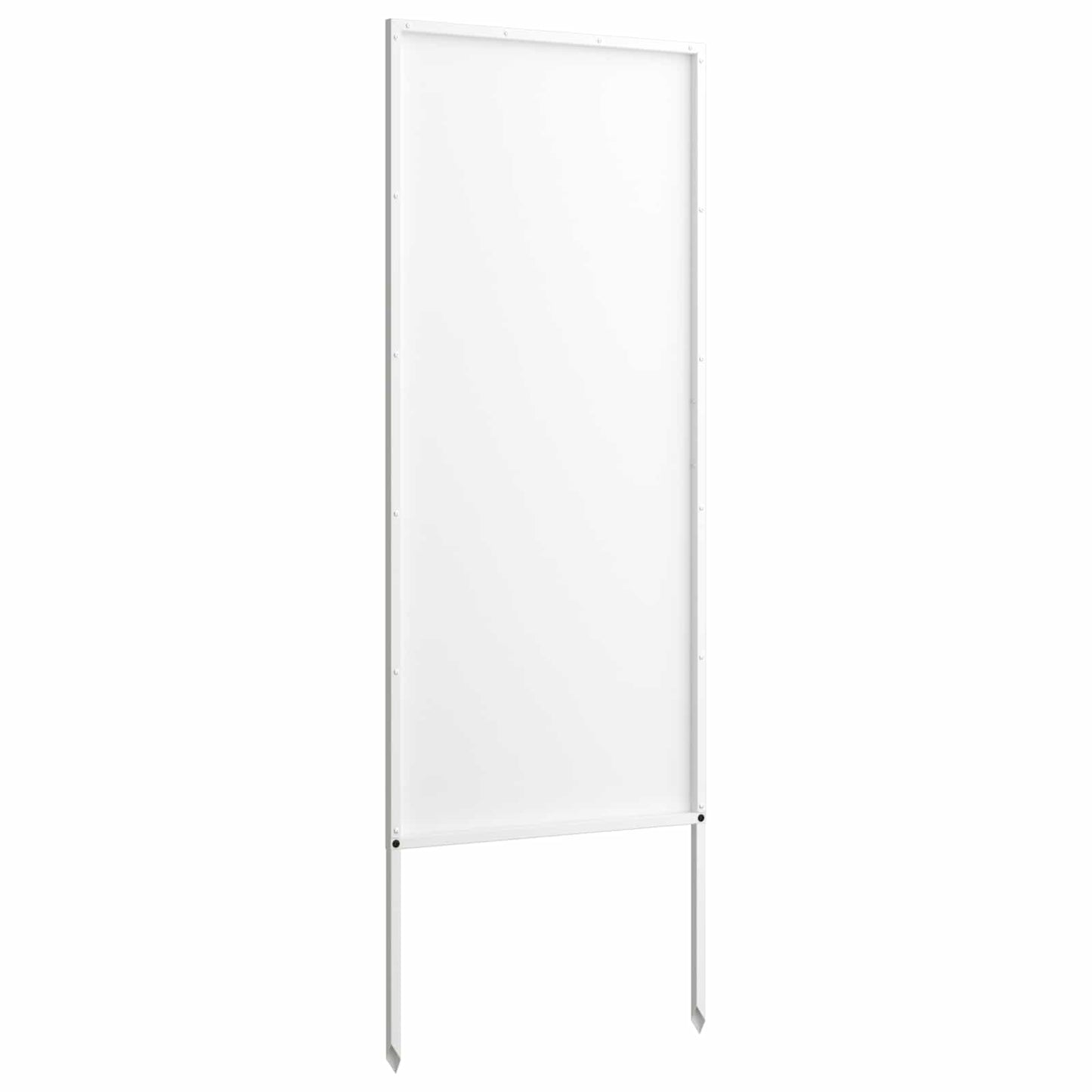 Garden Privacy Screen White 50 x 140 cm Cold-rolled steel