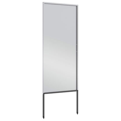 Garden Privacy Screen Silver 50 x 140 cm Galvanised steel