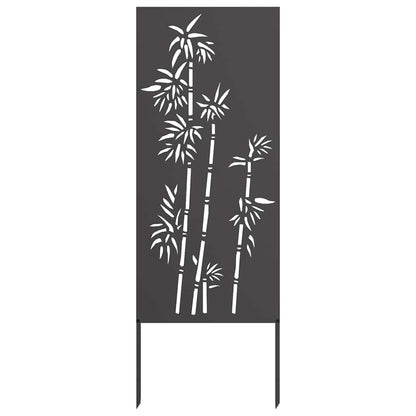 Garden Privacy Screen Black 50 x 140 cm Cold-rolled steel