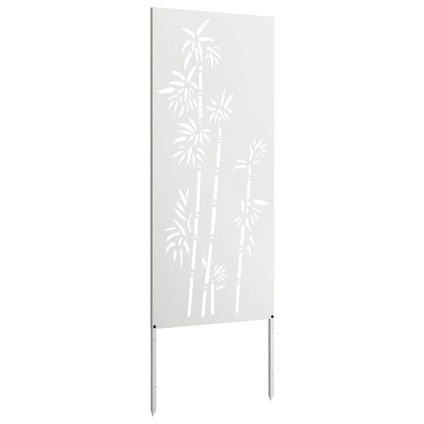 Garden Privacy Screen White 50 x 140 cm Cold-rolled steel