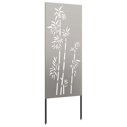 Garden Privacy Screen Floral Rusty 50 x 140 cm Weathering Steel