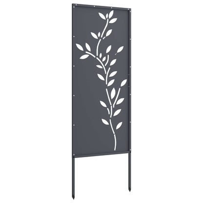 Garden Privacy Screen Anthracite 50 x 140 cm Cold-rolled steel