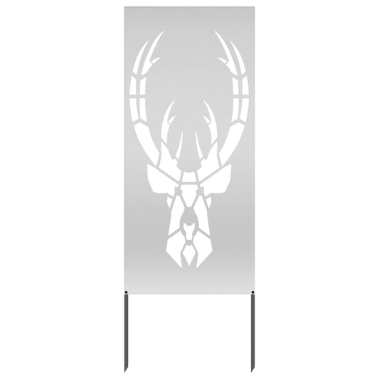 Garden Privacy Screen Silver 50 x 140 cm Galvanised steel