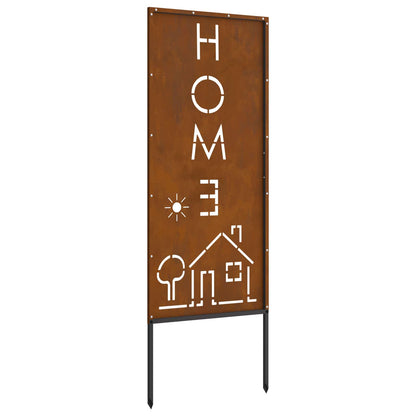 Garden Privacy Screen Rusty 50 x 140 cm Weathering Steel