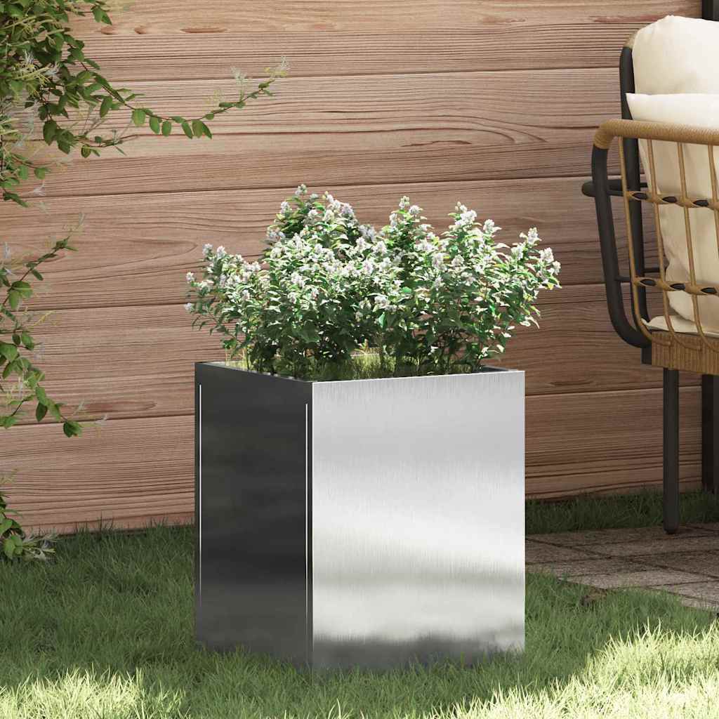 Garden Planter Stainless Steel 32 x 32 x 40 cm Stainless Steel
