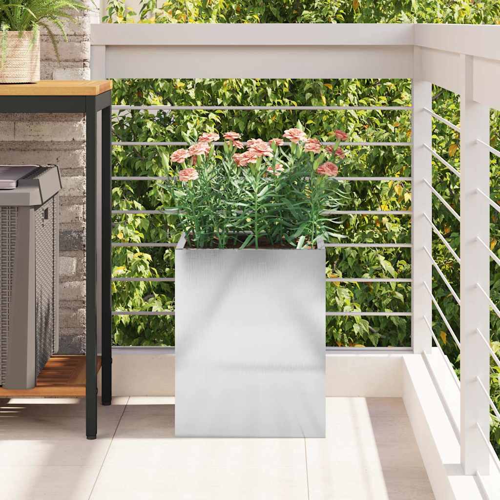 Garden Planter Stainless Steel 32 x 32 x 40 cm Stainless Steel