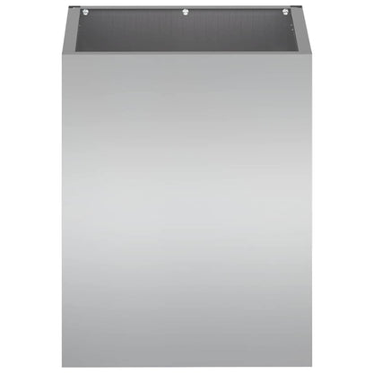 Garden Planter Galvanised Steel 32 x 32 x 40 cm